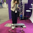 E-Doggy Agri, developed by Maïsadour and Evotech to herd free range poultry into their barns at night on display at trade show SPACE.