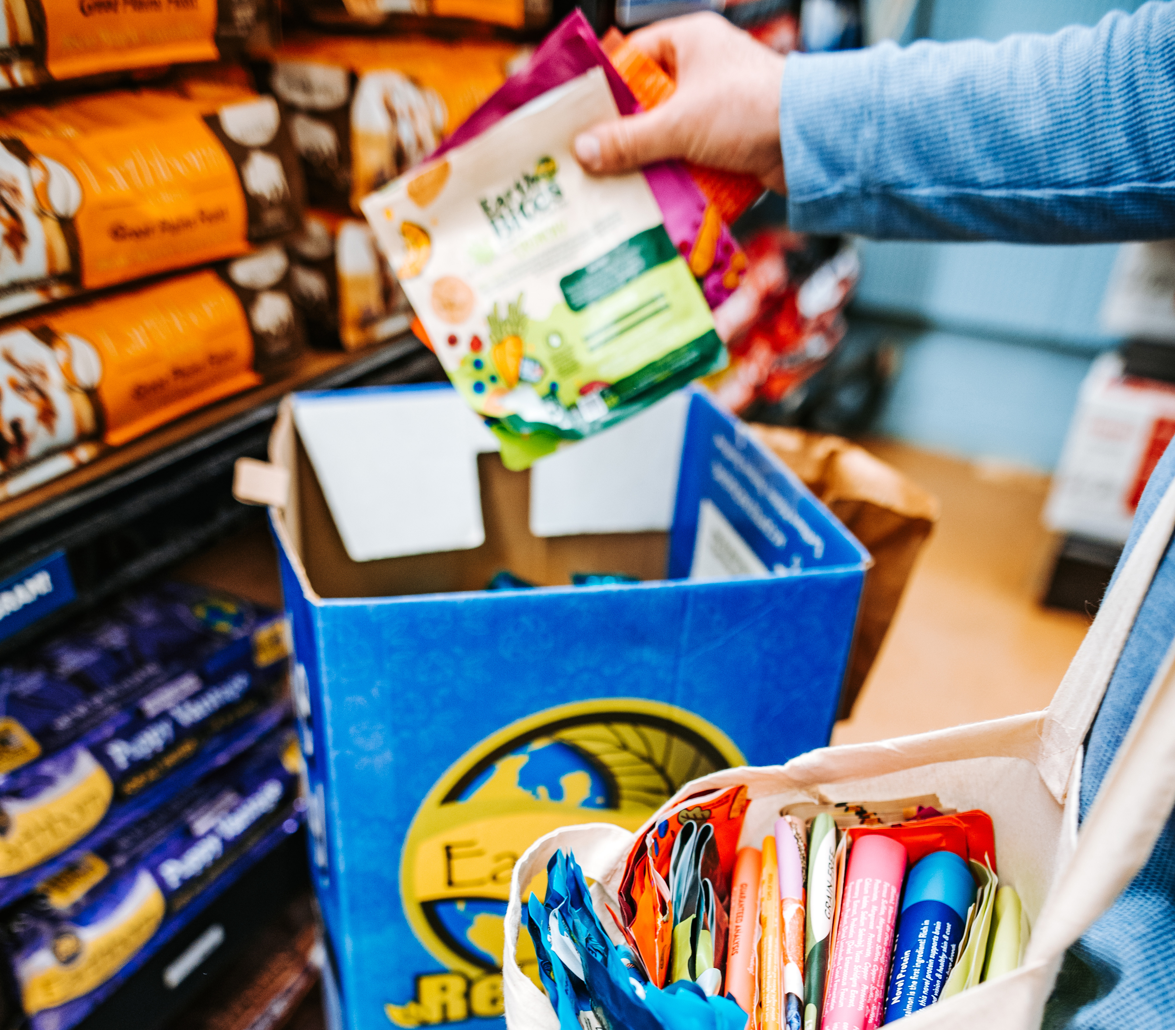 Over the past 10 years, Earthborn Holistic has recycled over 2,000,000 bags recycled through their Earthborn ReBorn program.