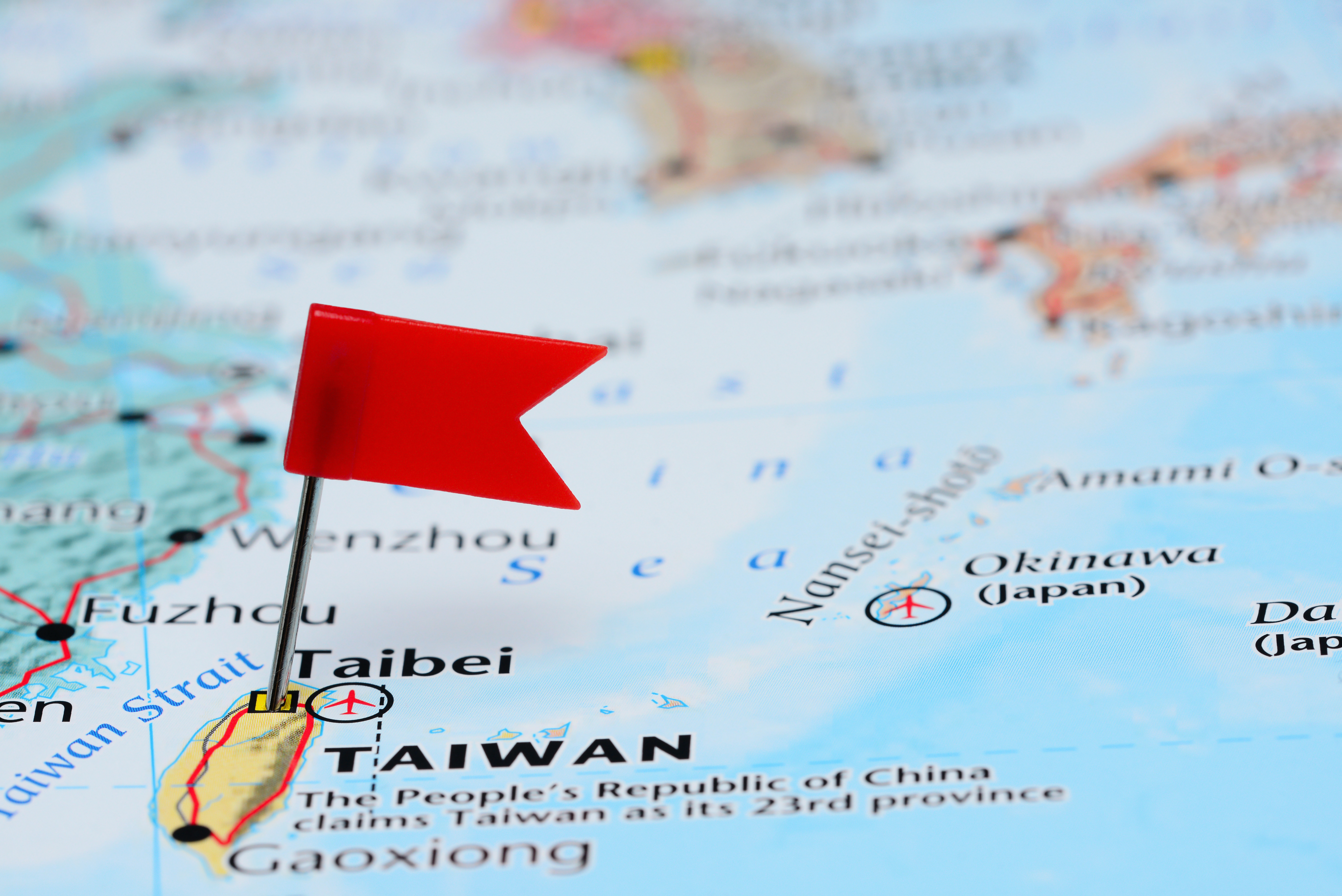 Taiwan Map Flag