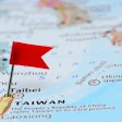 Taiwan Map Flag