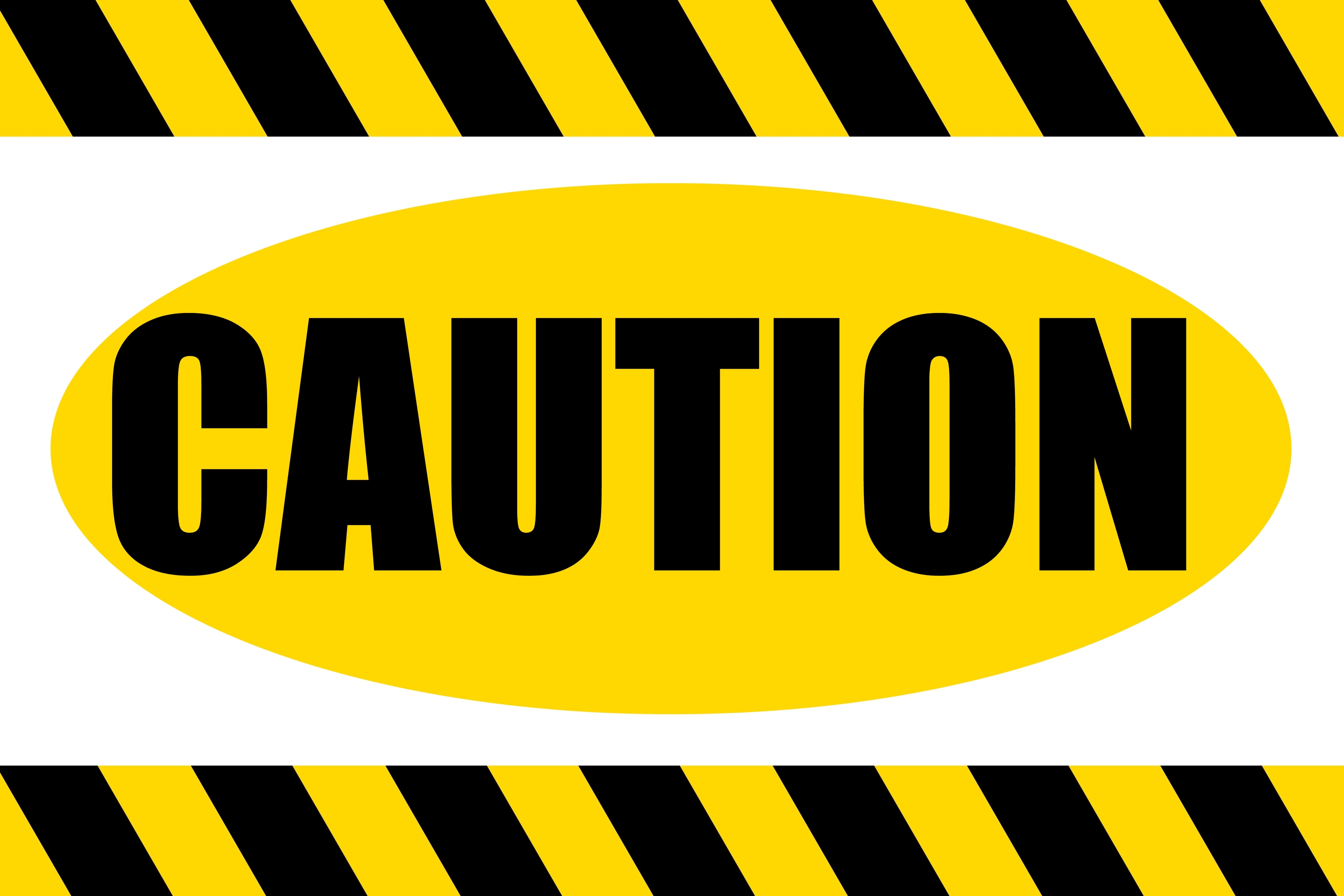 Caution Hazard Sign