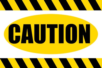 Caution Hazard Sign