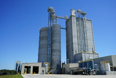 Wayne-Sanderson Farms invested $43 million to increase the complex's weekly feed production to 8,500 tons at full capacity.