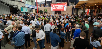 Petfood Forum's opening night reception is always a great place to connect with other pet food professionals.