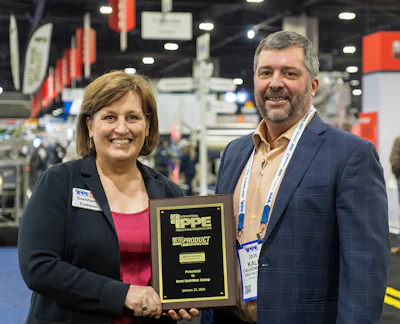 Constance Cullman, CEO, American Feed Industry Association, and Kale Causemaker, senior director of Innovative Solutions, KENT Nutrition.