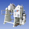 Large industrial mixing machine with control panel and safety railings