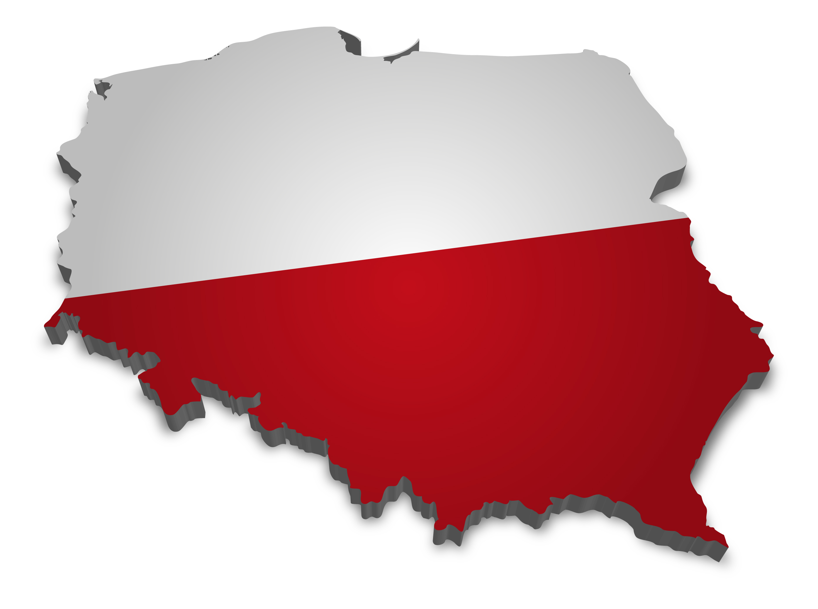 Poland Map Flag