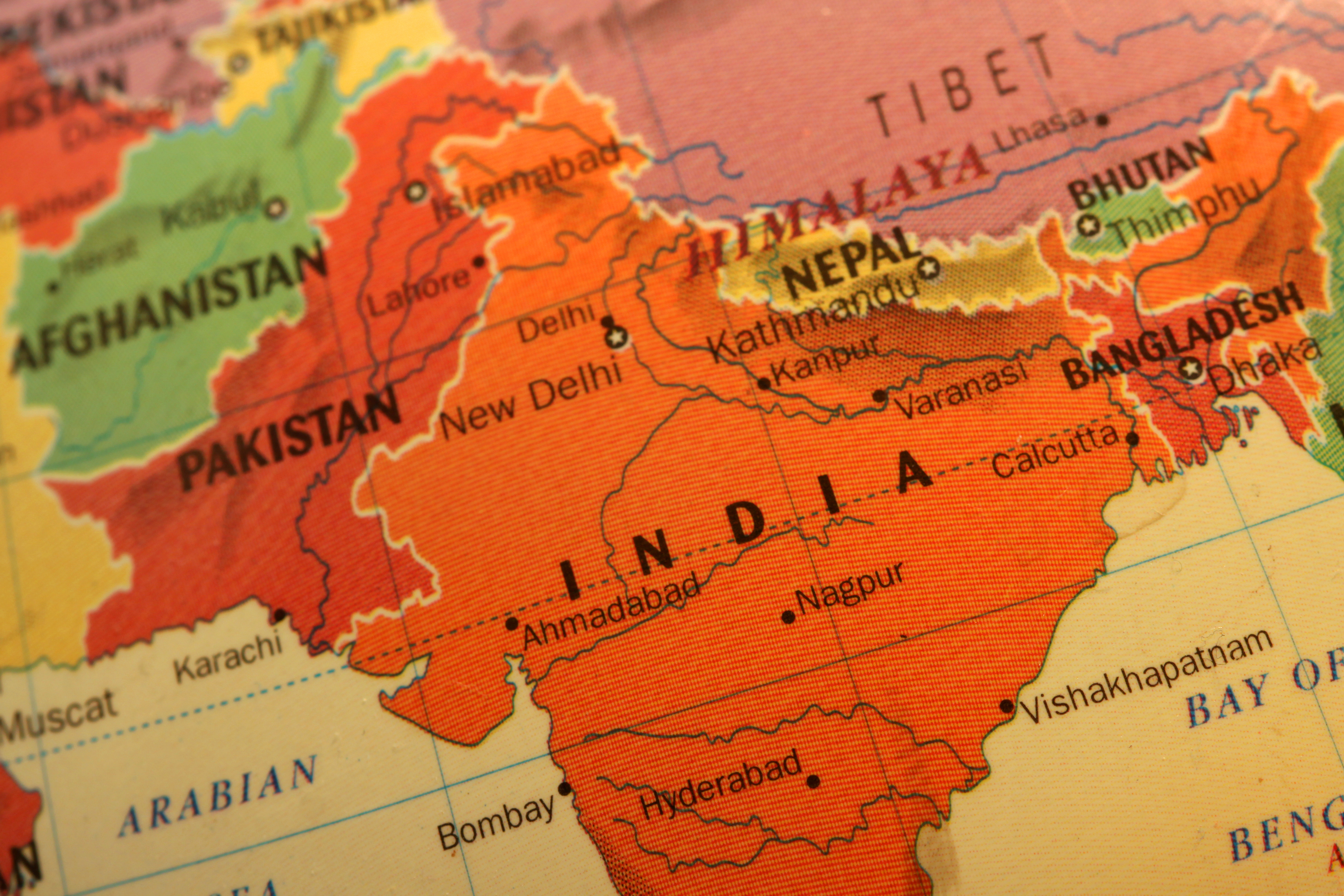 India Map Globe