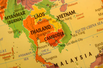 Malaysia Vietnam Map