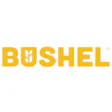 Bushel logo - golden yellow wordmark with integrated wheat icon and registered trademark symbol