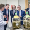 Alltech Ireland Applications Laboratory opening at the company’s European headquarters in Dunboyne, County Meath, Ireland, with a ribbon-cutting ceremony officiated by Minister Heydon, Minister Muir, Dr. Mark Lyons, Deirdre Lyons and Dr. Patrick Ward.