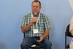 Mark Legan discusses how pork exports benefit soybean and corn farmers while speaking at World Pork Expo.