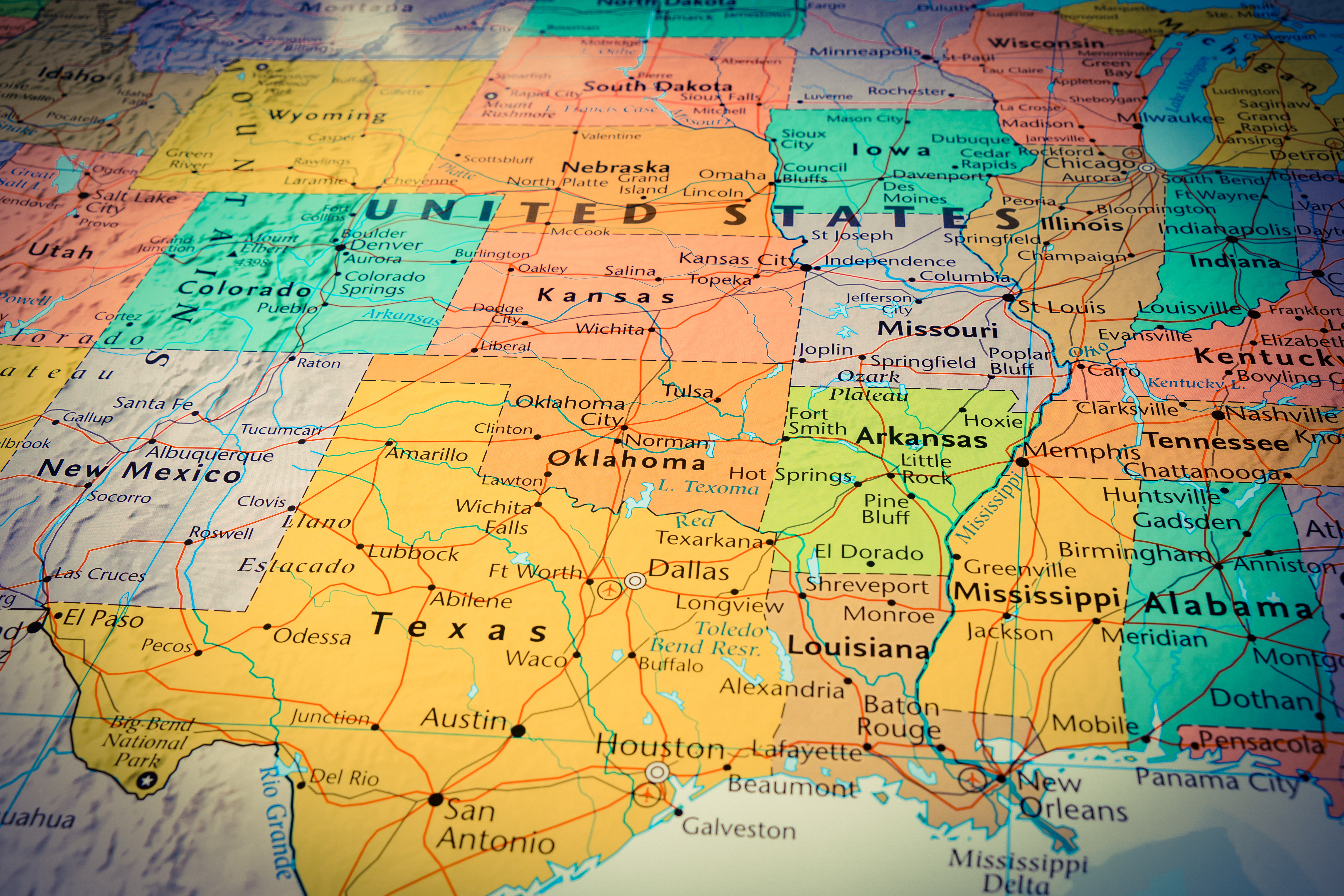 Southern Us Map