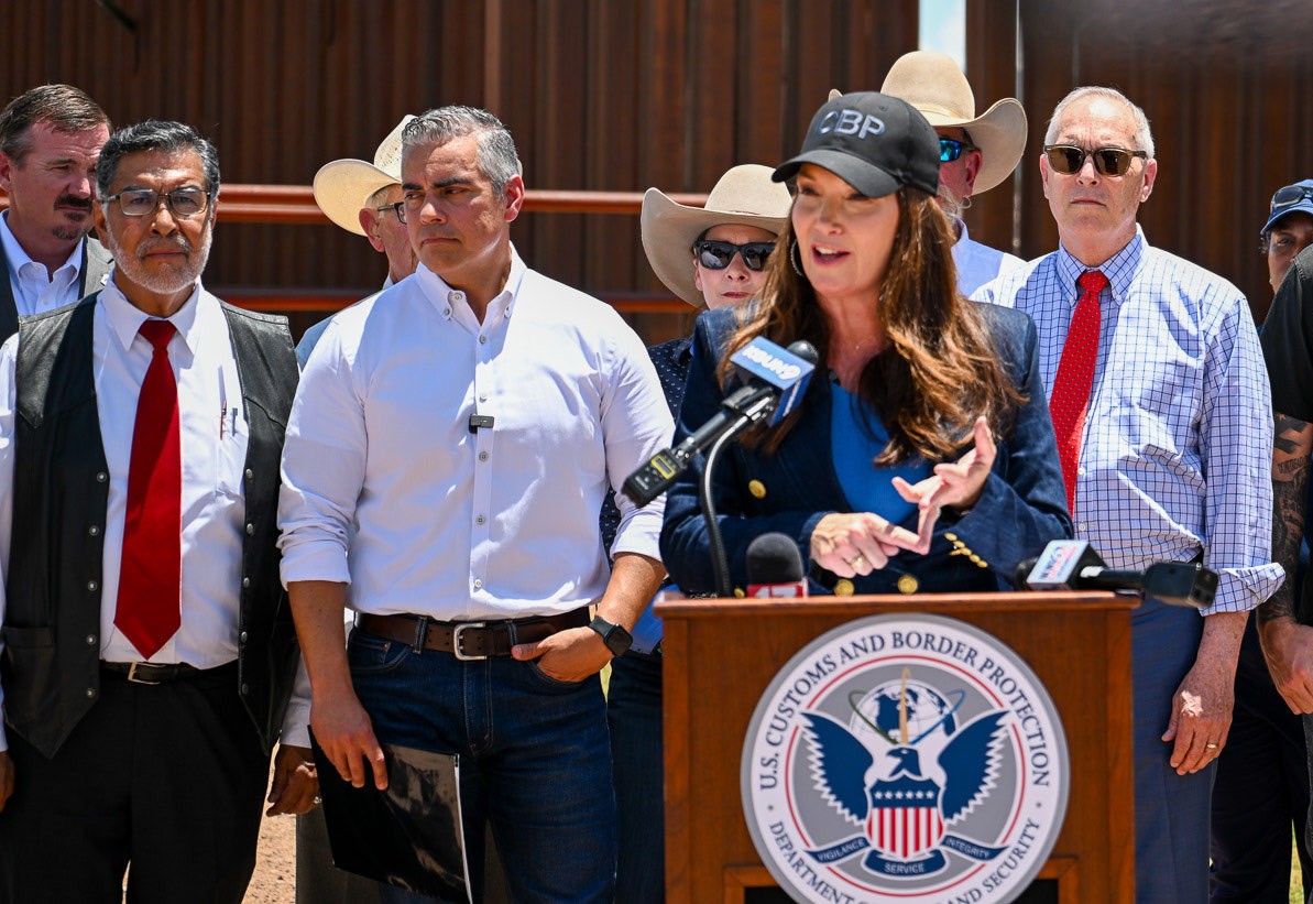 U.S. Secretary of Agriculture Brooke Rollins discusses plans to fight New World Screwworm during a visit to Douglas, Arizona.