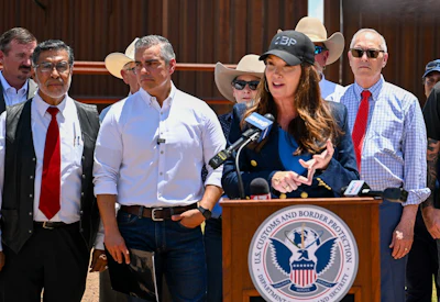 U.S. Secretary of Agriculture Brooke Rollins discusses plans to fight New World Screwworm during a visit to Douglas, Arizona.