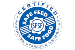 SFSF Safe Feed Safe Food certified warehouse storage and distribution logo